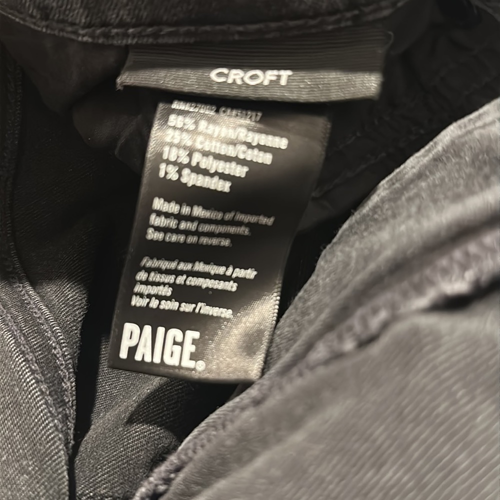 NWT: Paige Denim - Croft Skinny Jean - Edgar. Size: 30 - Picture 7 of 8